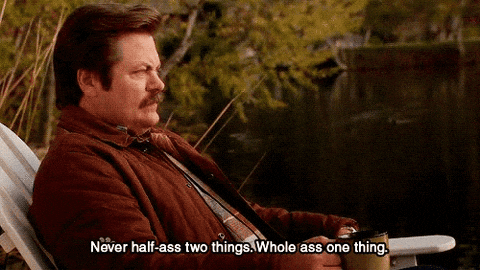 Ron Swanson providing a tip that applies to Parks and Recreation AND lean content strategy