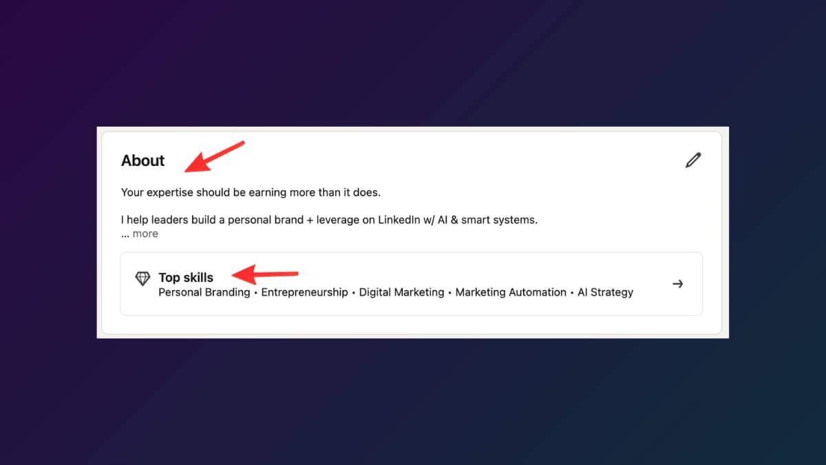 Check your About section for proof