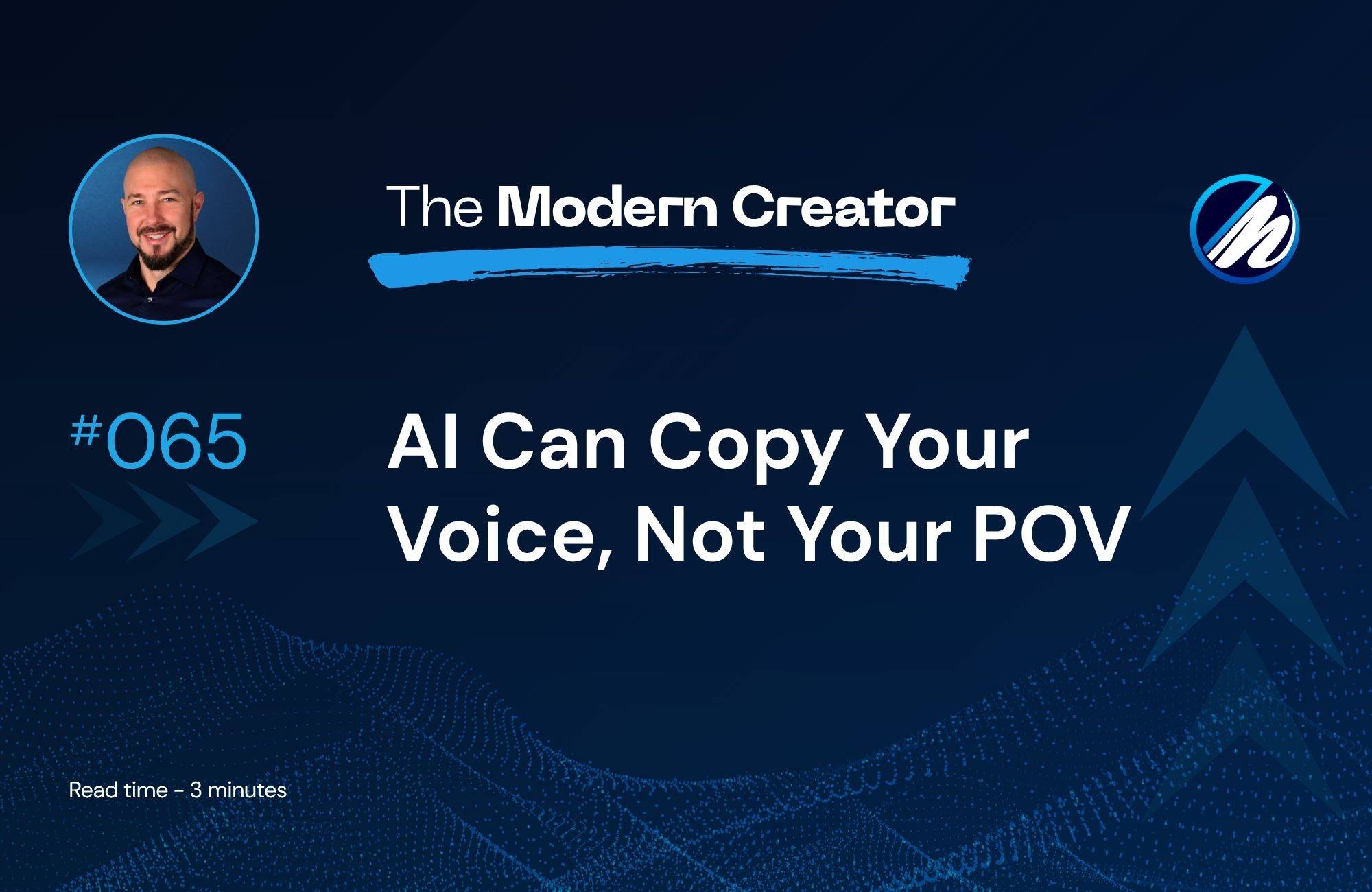 AI can copy your voice, not your POV