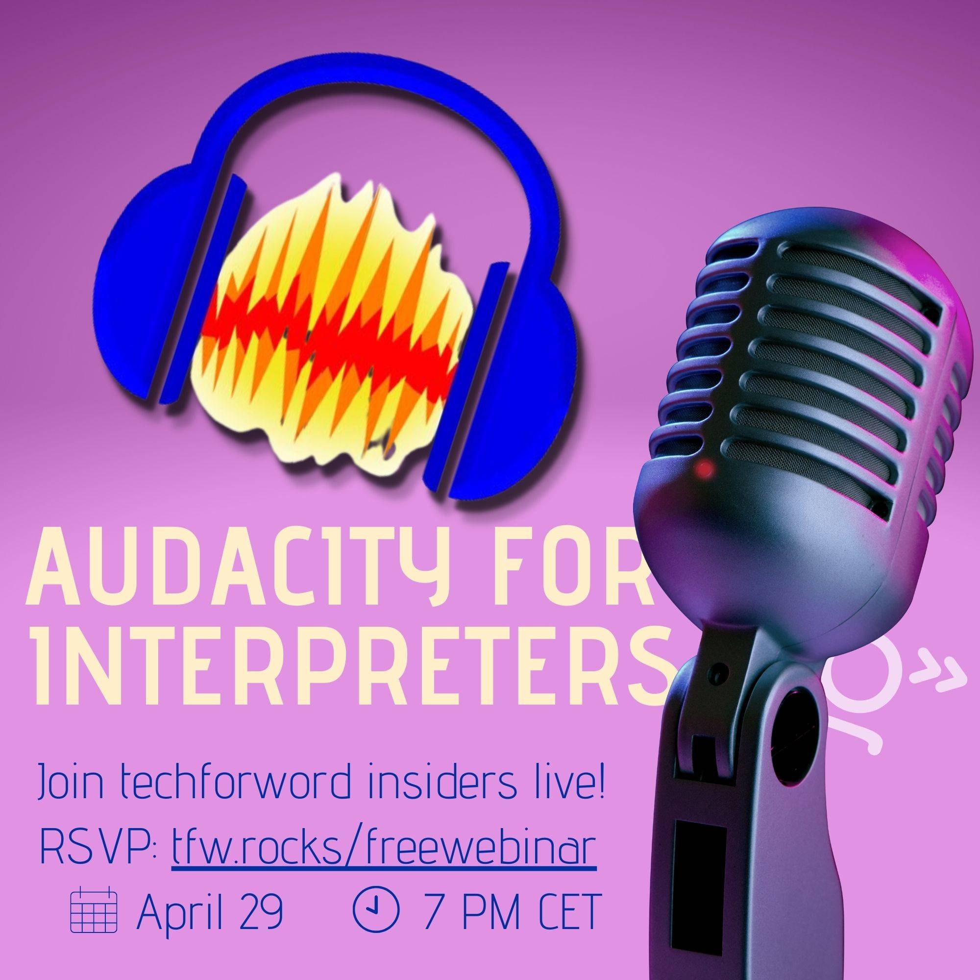 Free webinar: Audacity for interpreters