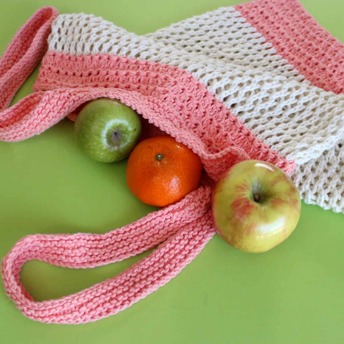 Mesh Market Knitting Bag
