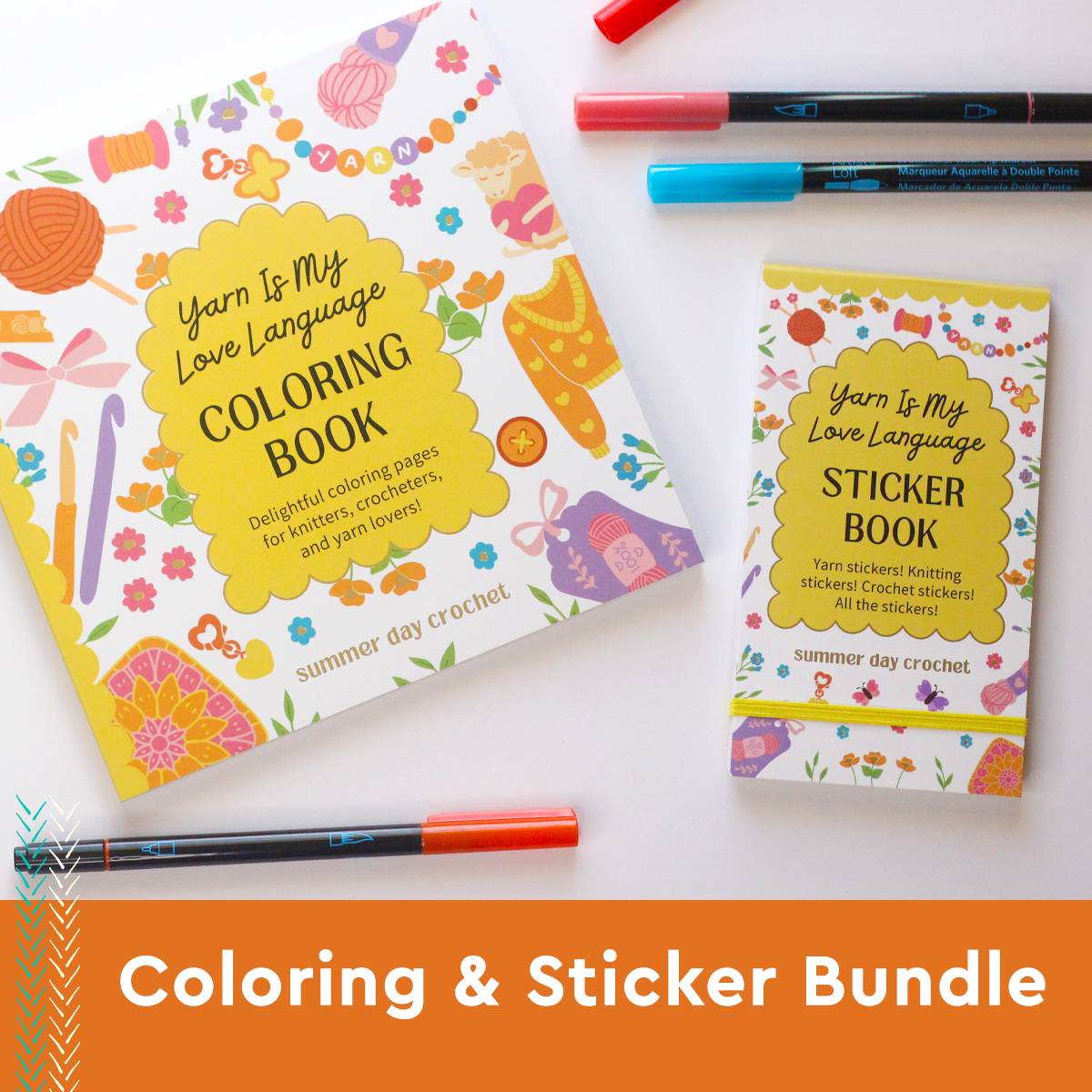 Coloring Book and Sticker Book.