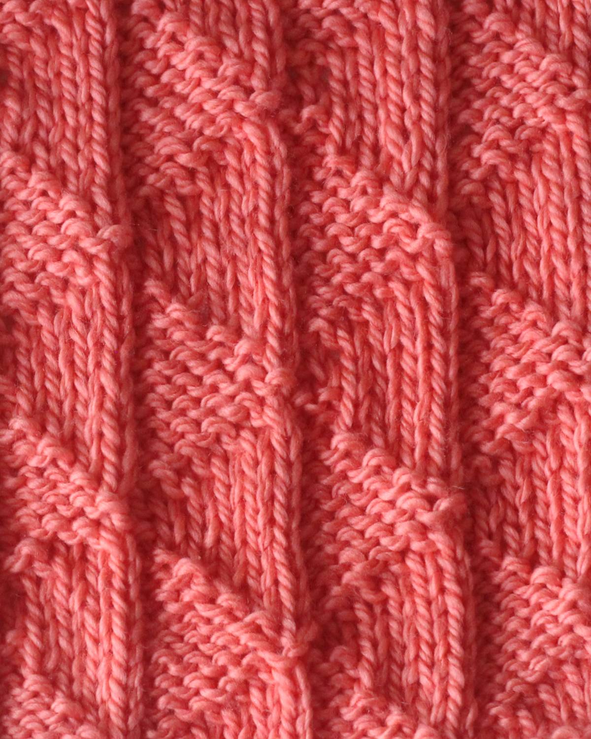 Twin Sails Knit Stitch Pattern.