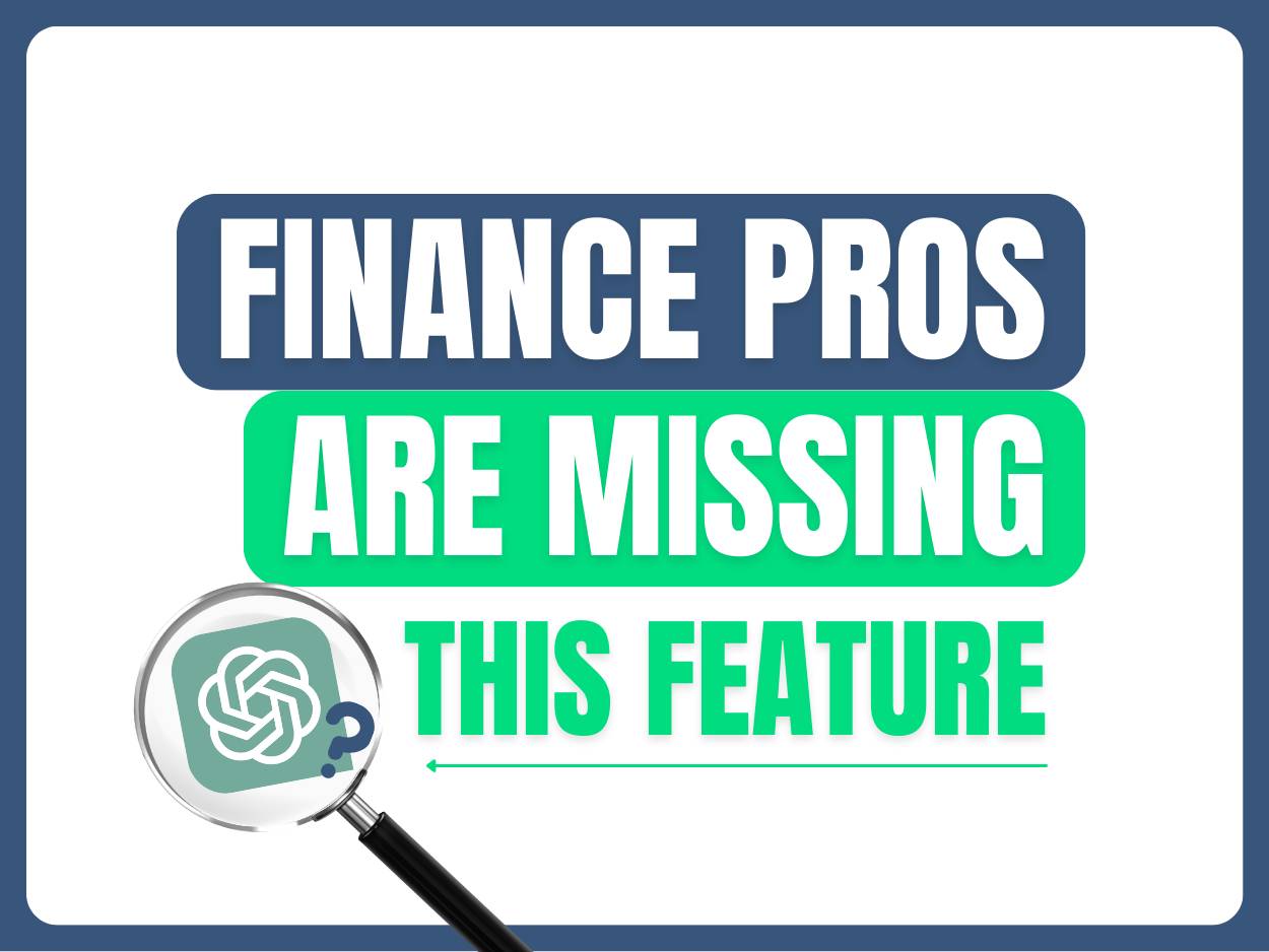 Finance pros are missing this feature