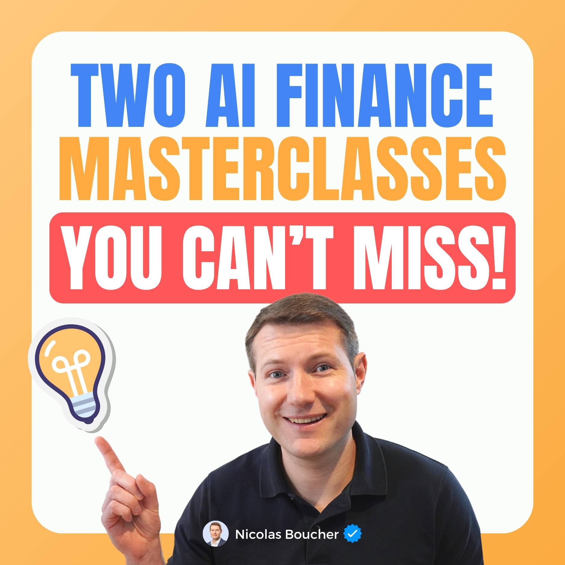 Two AI finance masterclasses you can't miss