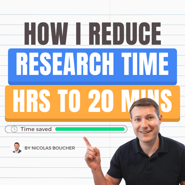 How I reduced my research time from hours to only 20 minutes
