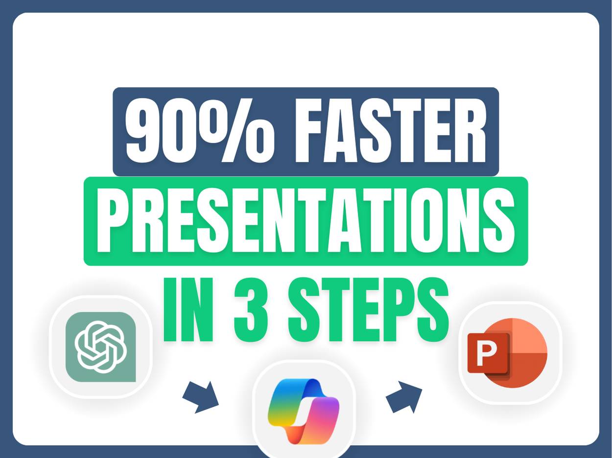 90% faster presentations in 3 steps