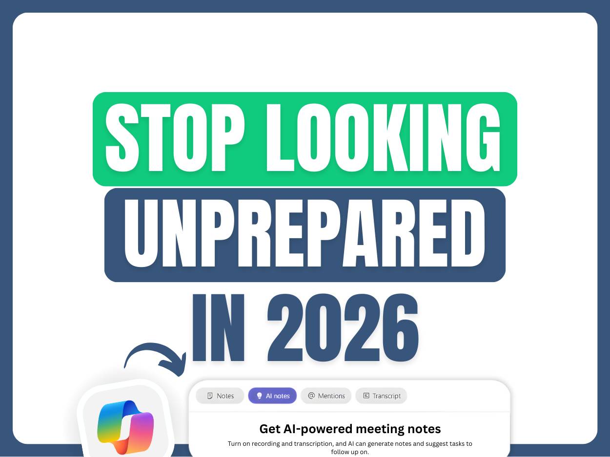 Stop looking uprepared in 2026