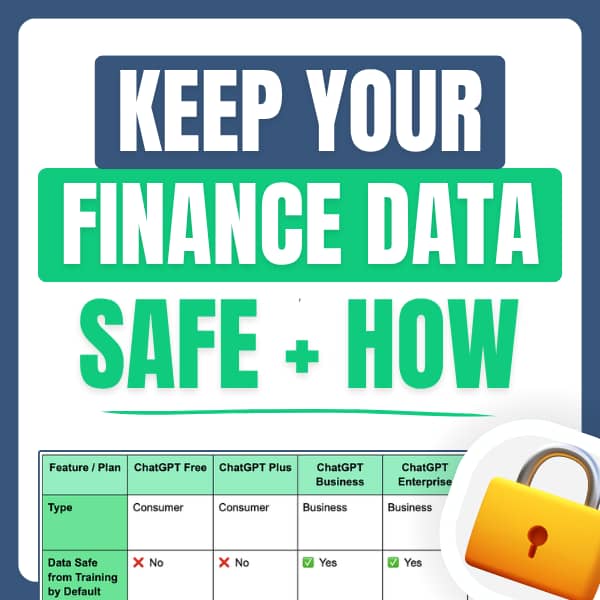 Keep your finance data safe + how