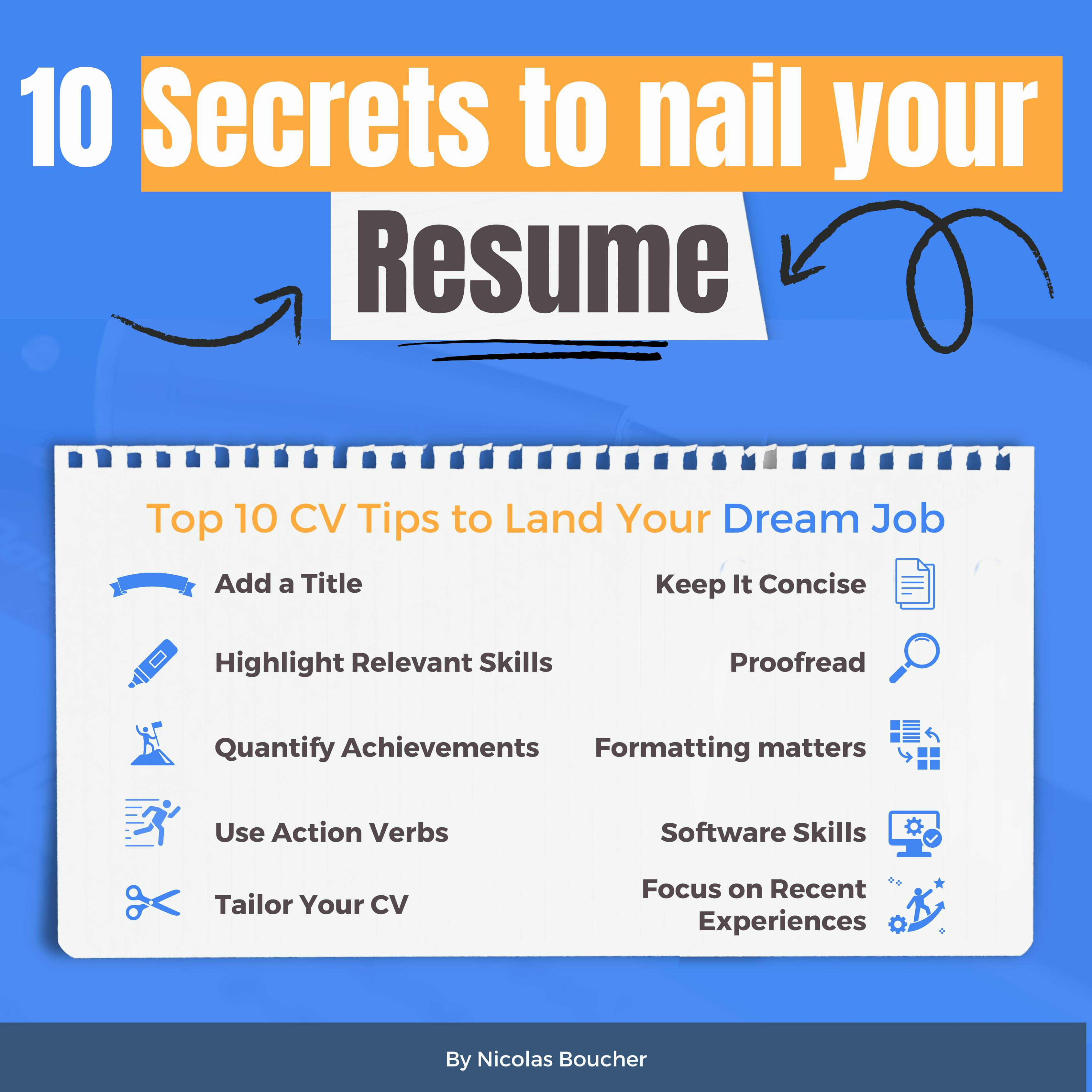 10 Secrets to Nail Your Resume