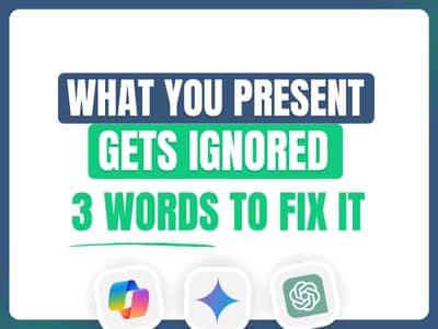What your present gets ignored - 3 words to fix it