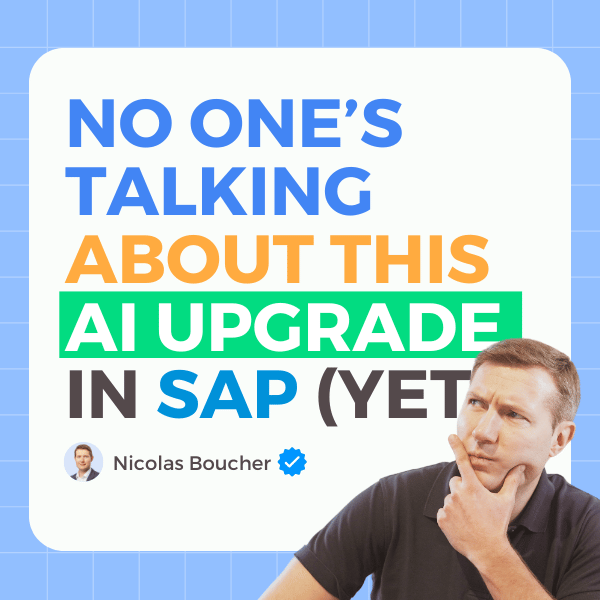 Nobody’s talking about this AI upgrade in SAP 