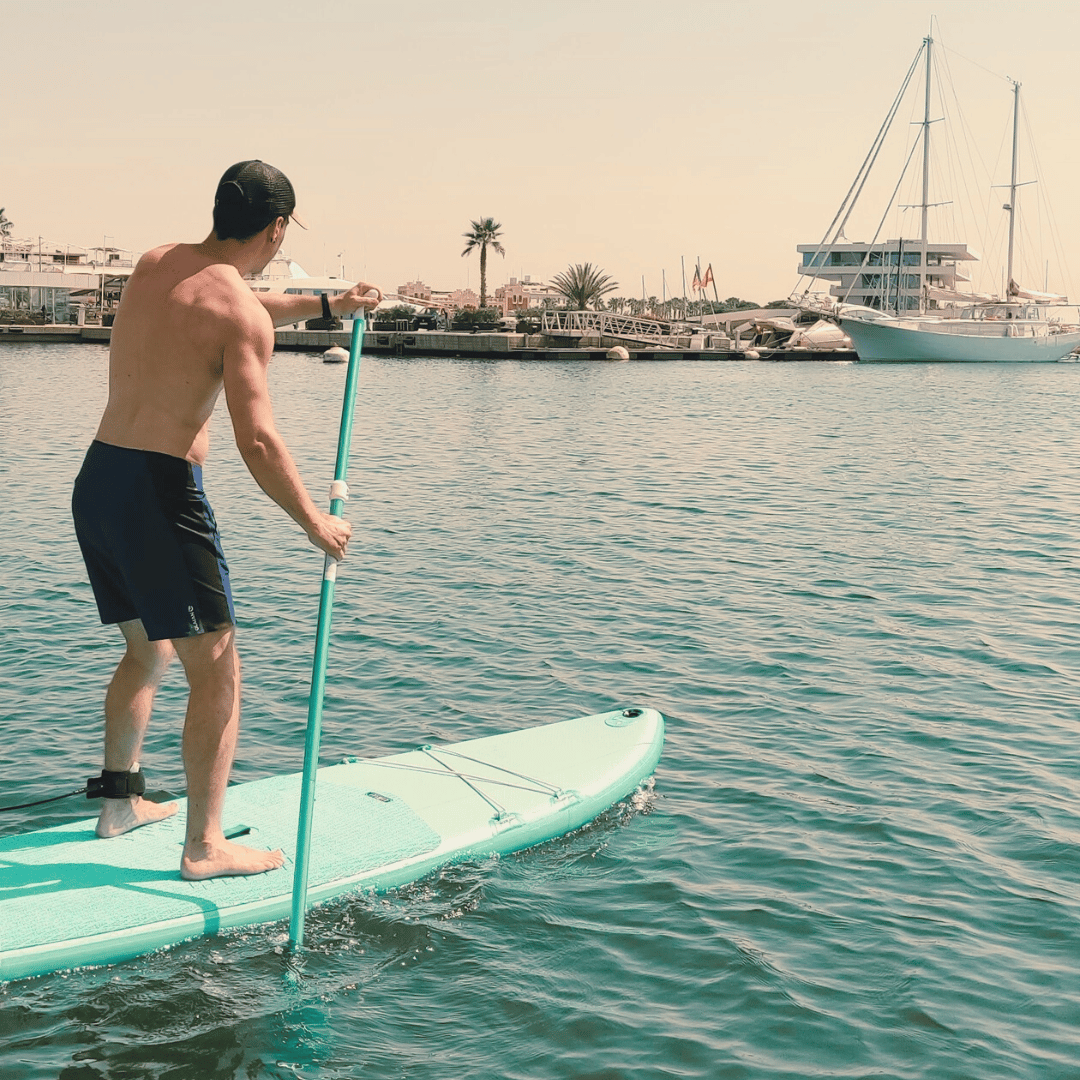 Séb fait du paddle