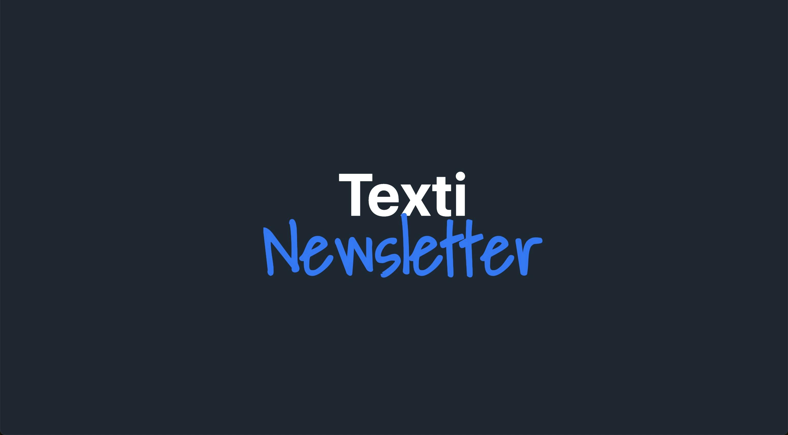 Texti Newsletter Banner