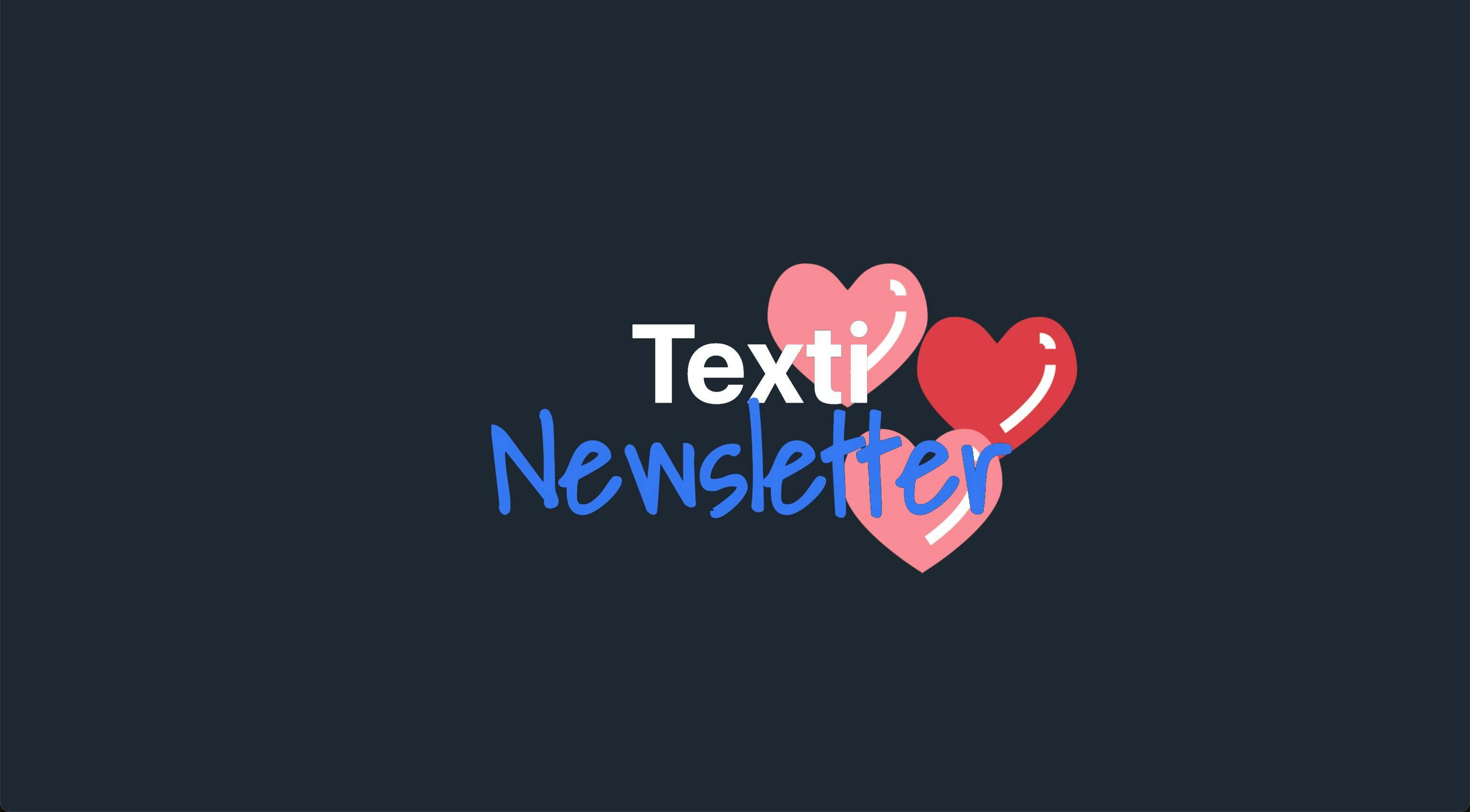 Texti Newsletter Banner