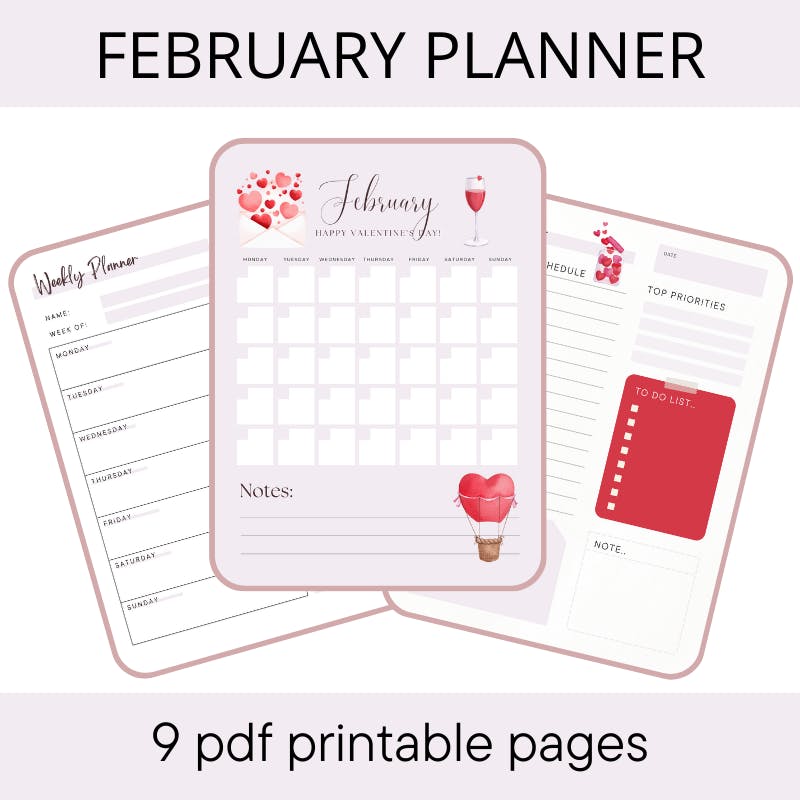 february planner