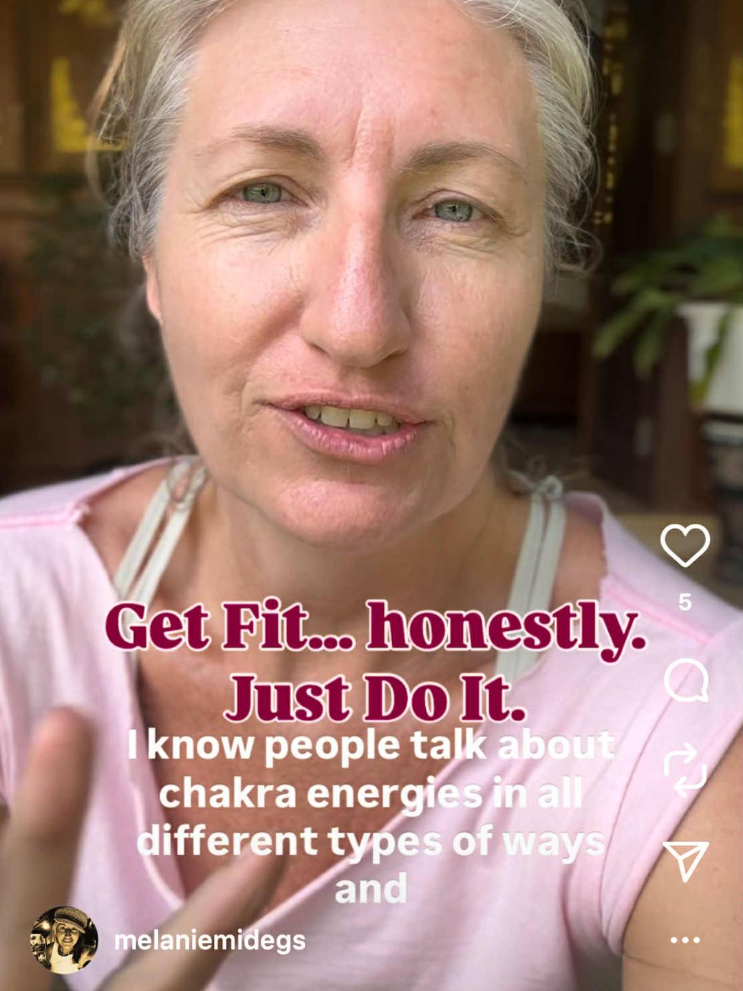 Get fit... honestly.