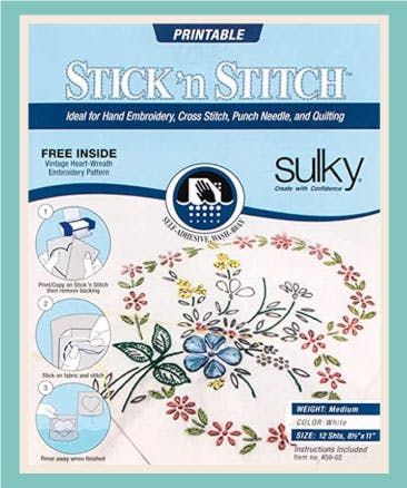 Sulky brand stick-n-stitch stabilzier
