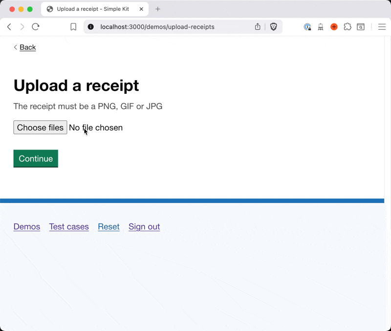 Opening a file dialog with some files disabled and the user trying to click on them.