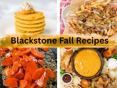 Blackstone Fall Recipes - Pumpkin Pancakes, Pulled Pork French Fries, Glazed Carrots, and a Griddle Charcuterie Board