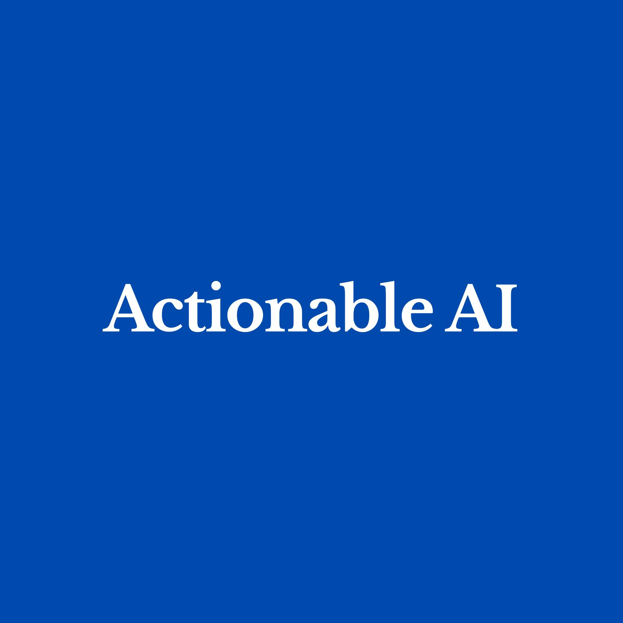 Logo of Actionable AI