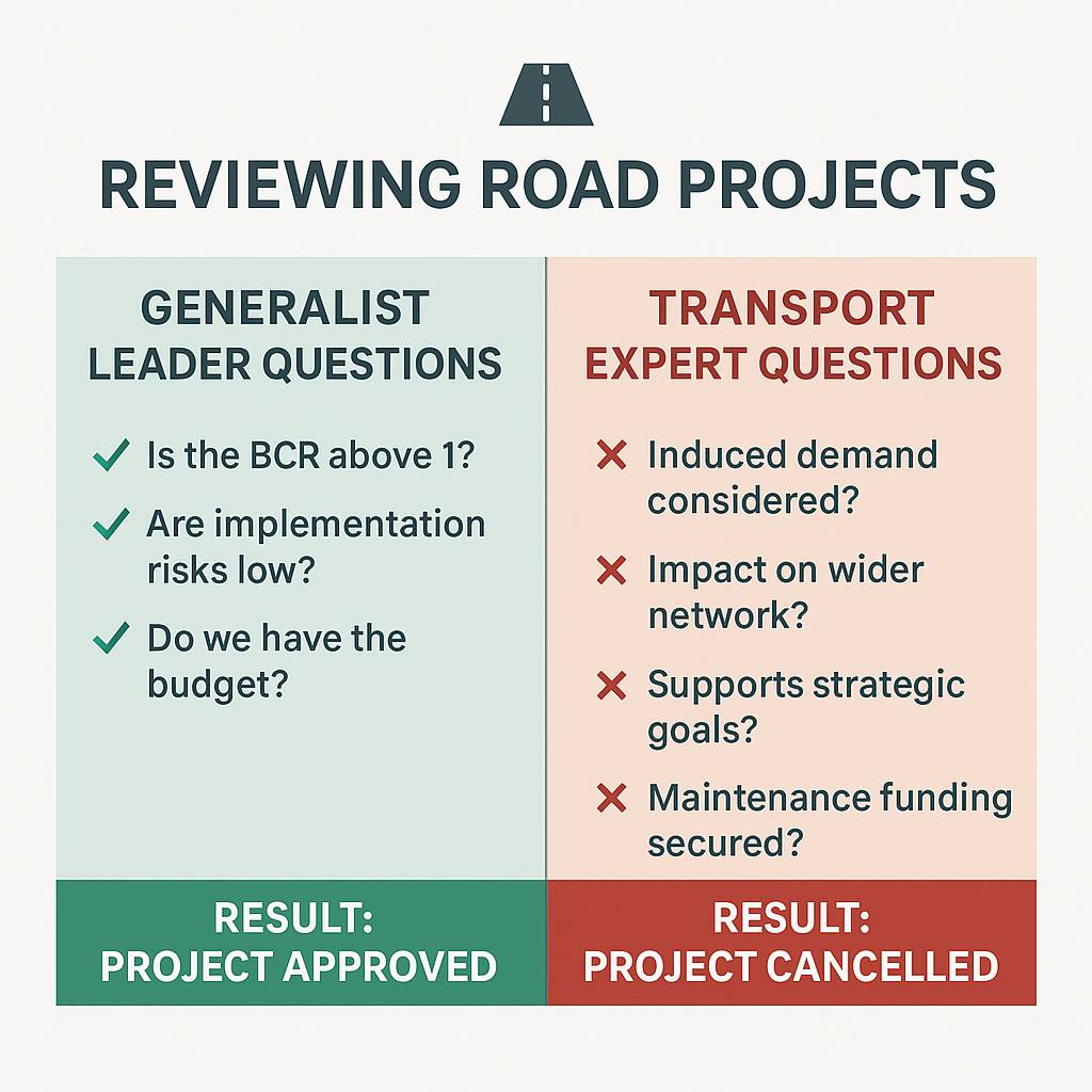 Are Generalists a Problem in Transport Leadership?