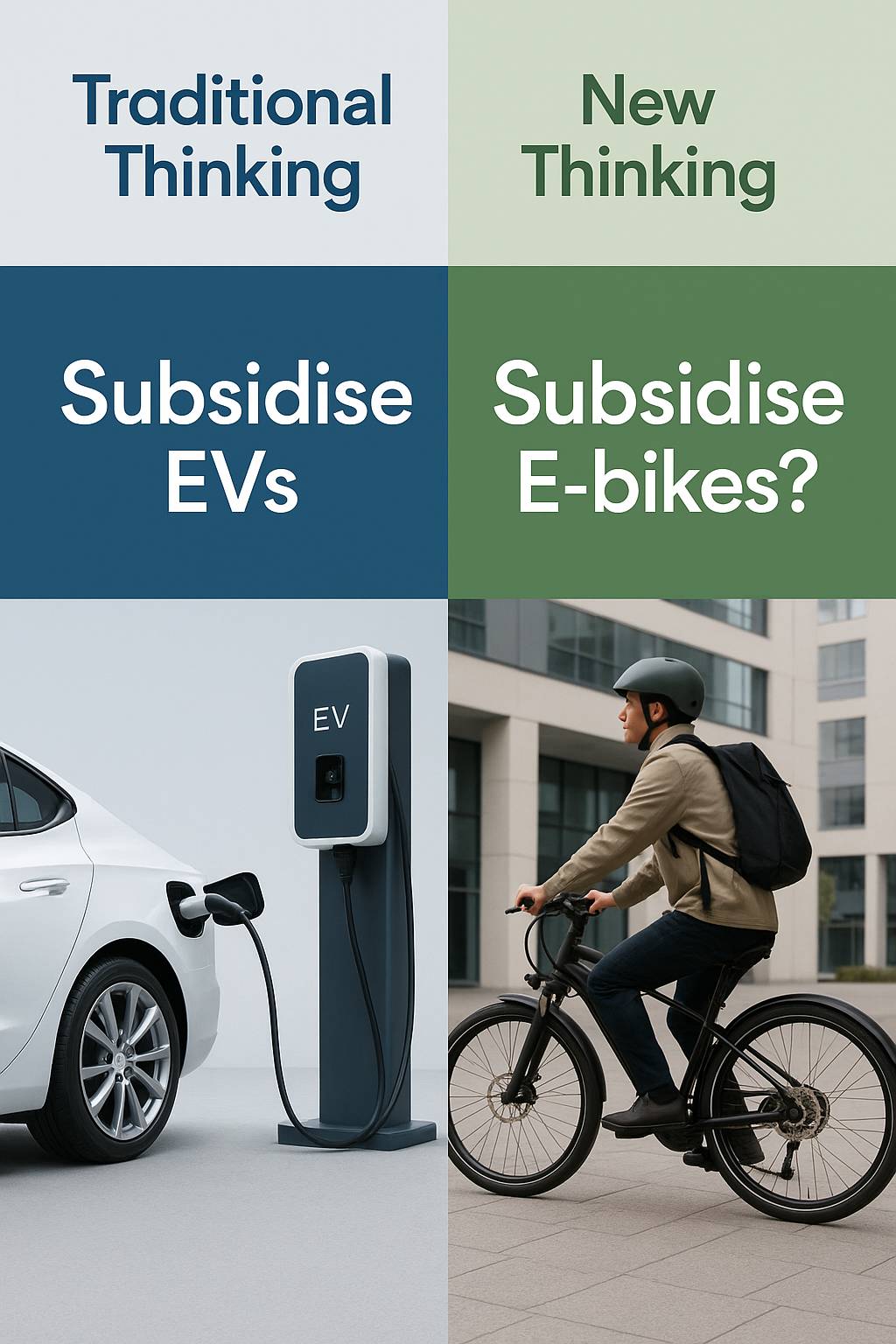 Should Governments Subsidise E-bikes Instead of EVs?