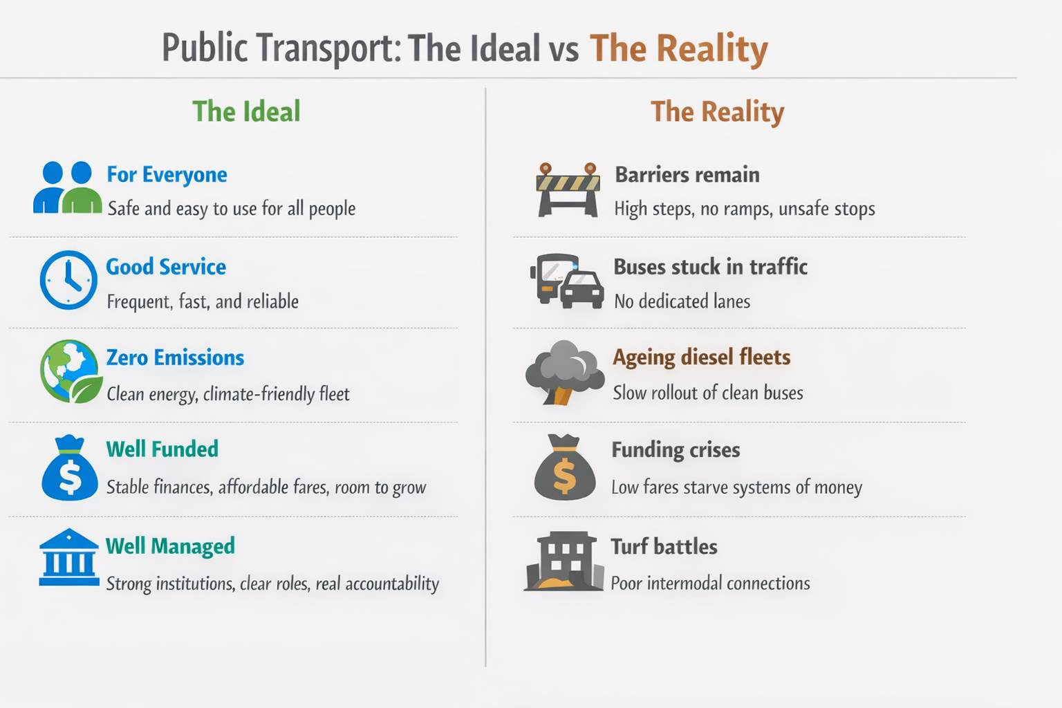 The Five Principles for Good Public Transport — That Hardly Any System Meets