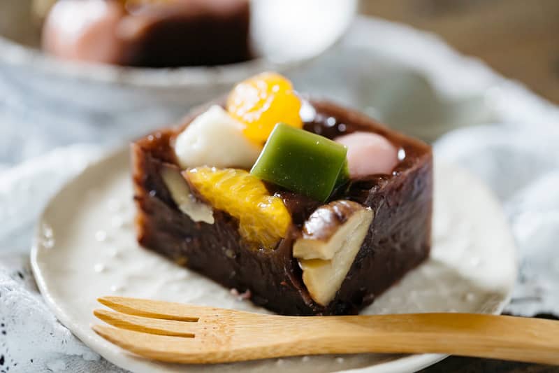 Japanese sweets Anmitsu Yokan