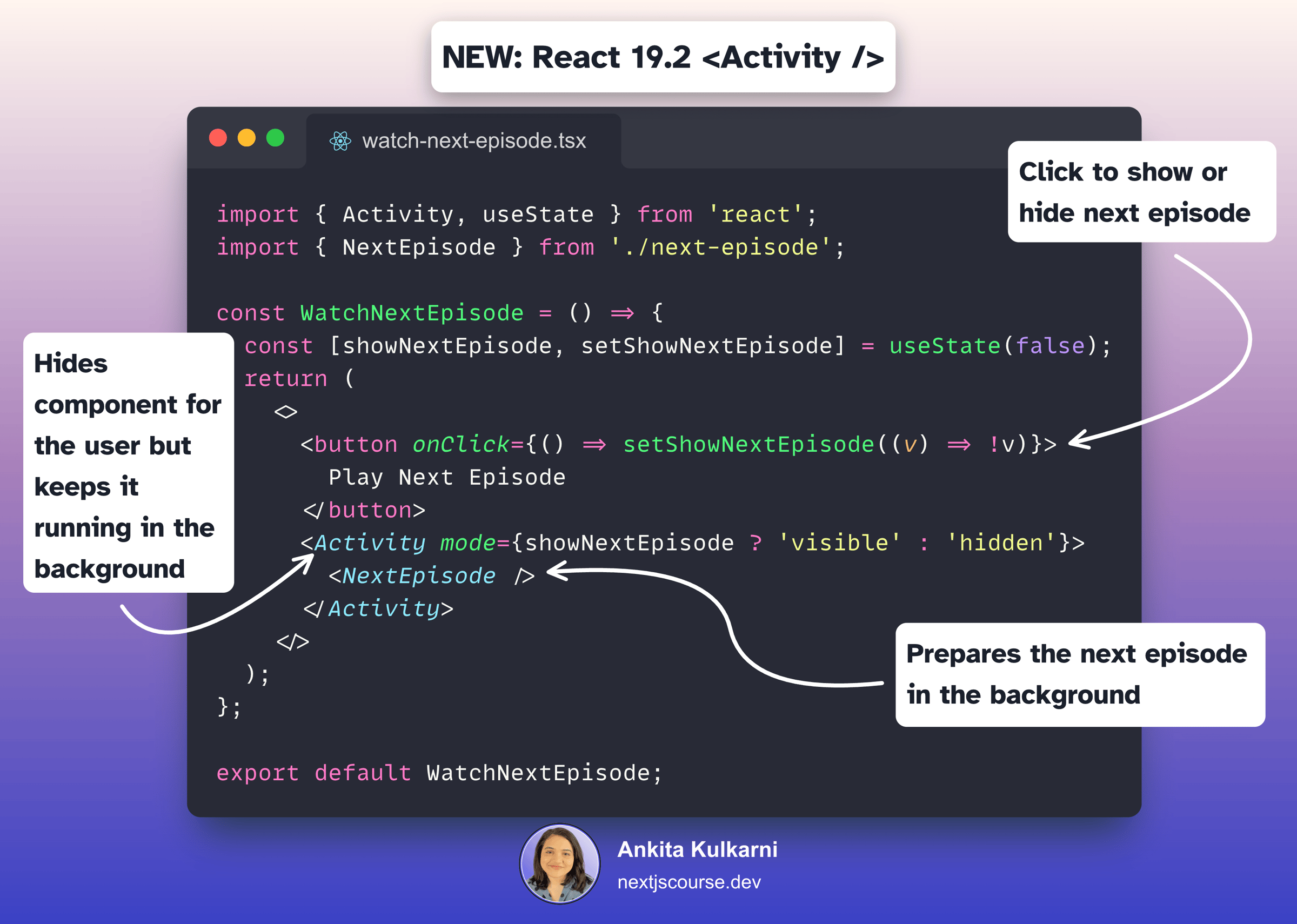 React 19.2 Activity