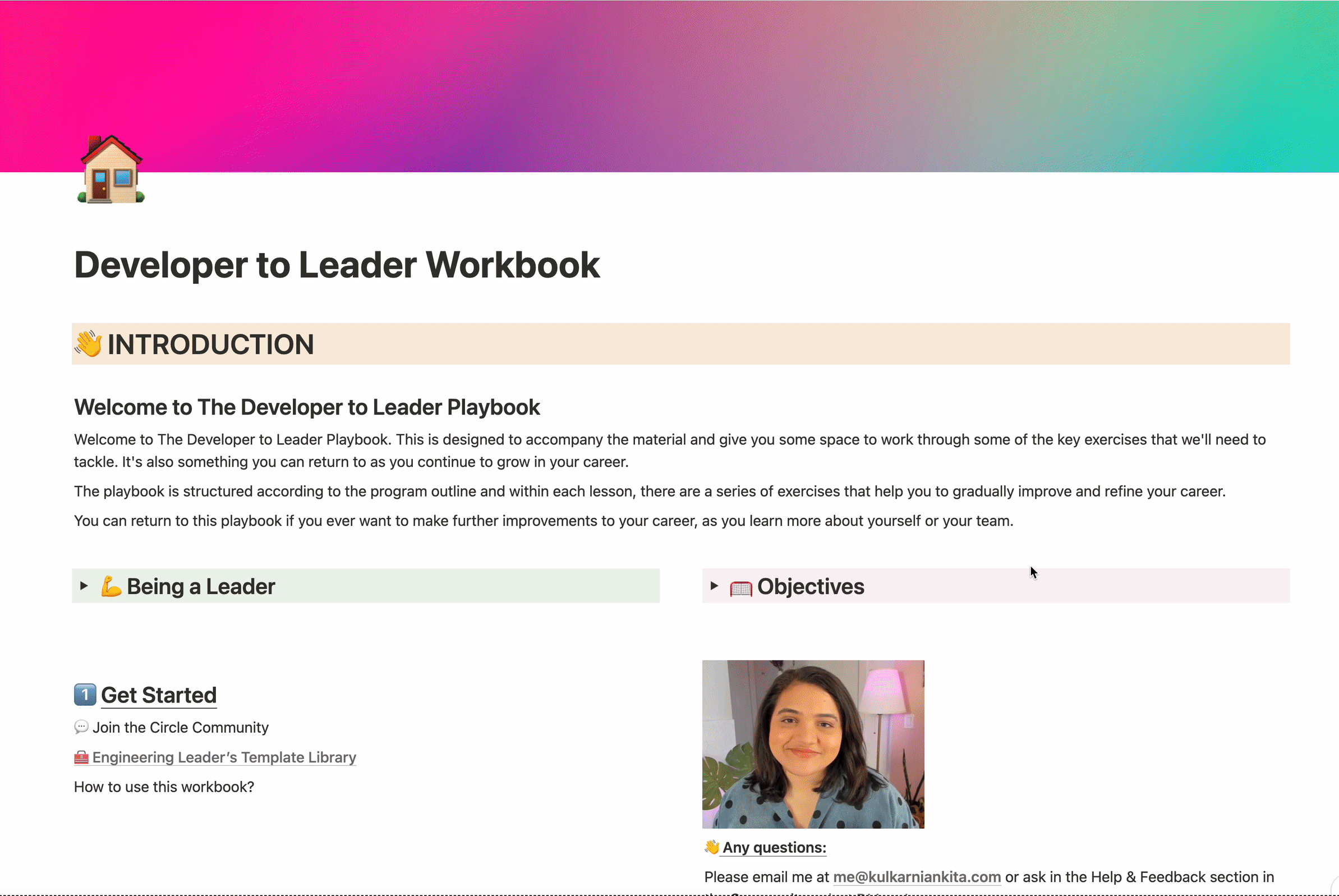 Workbook: Developer to Leader