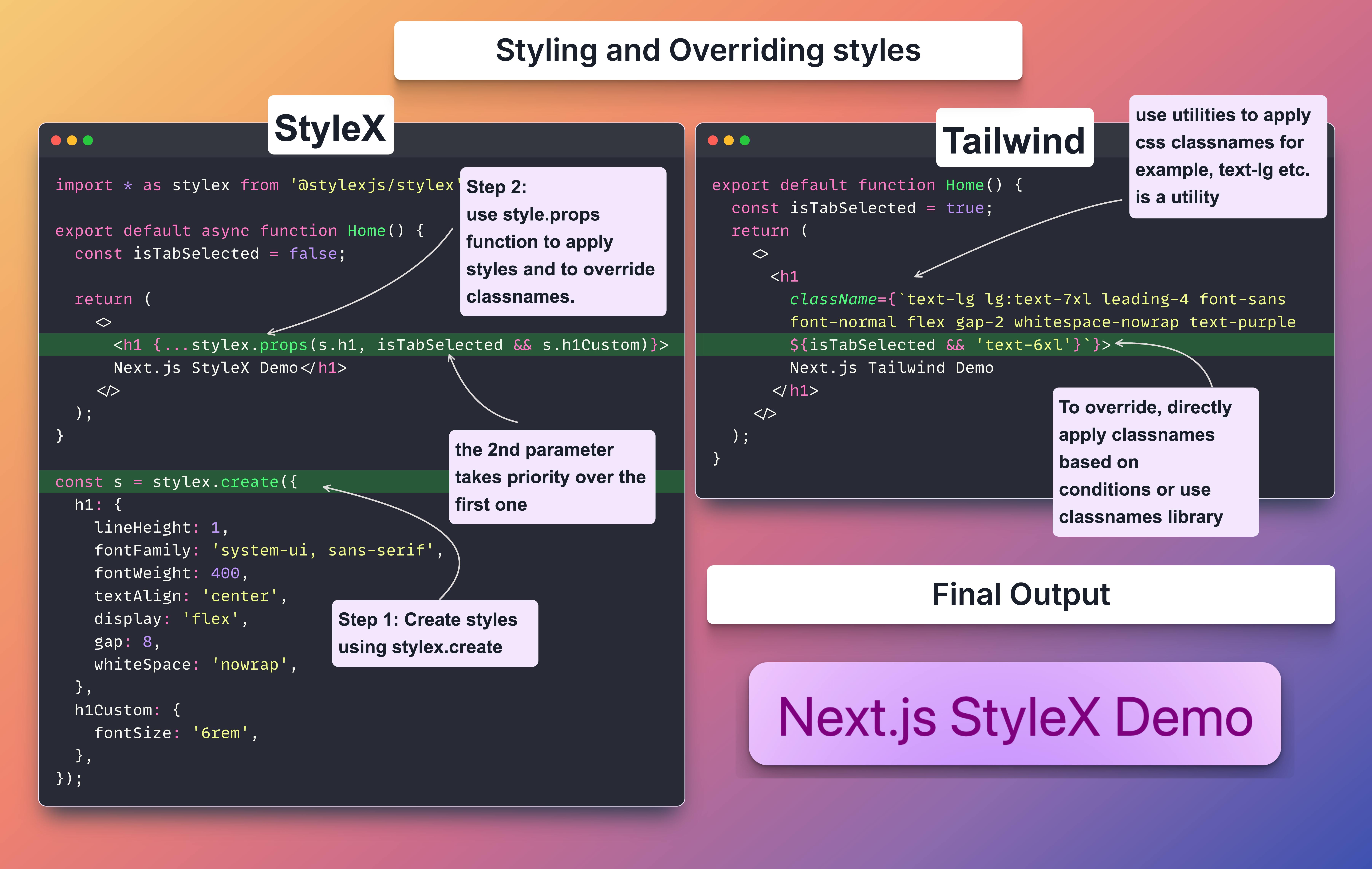StyleX vs Tailwind