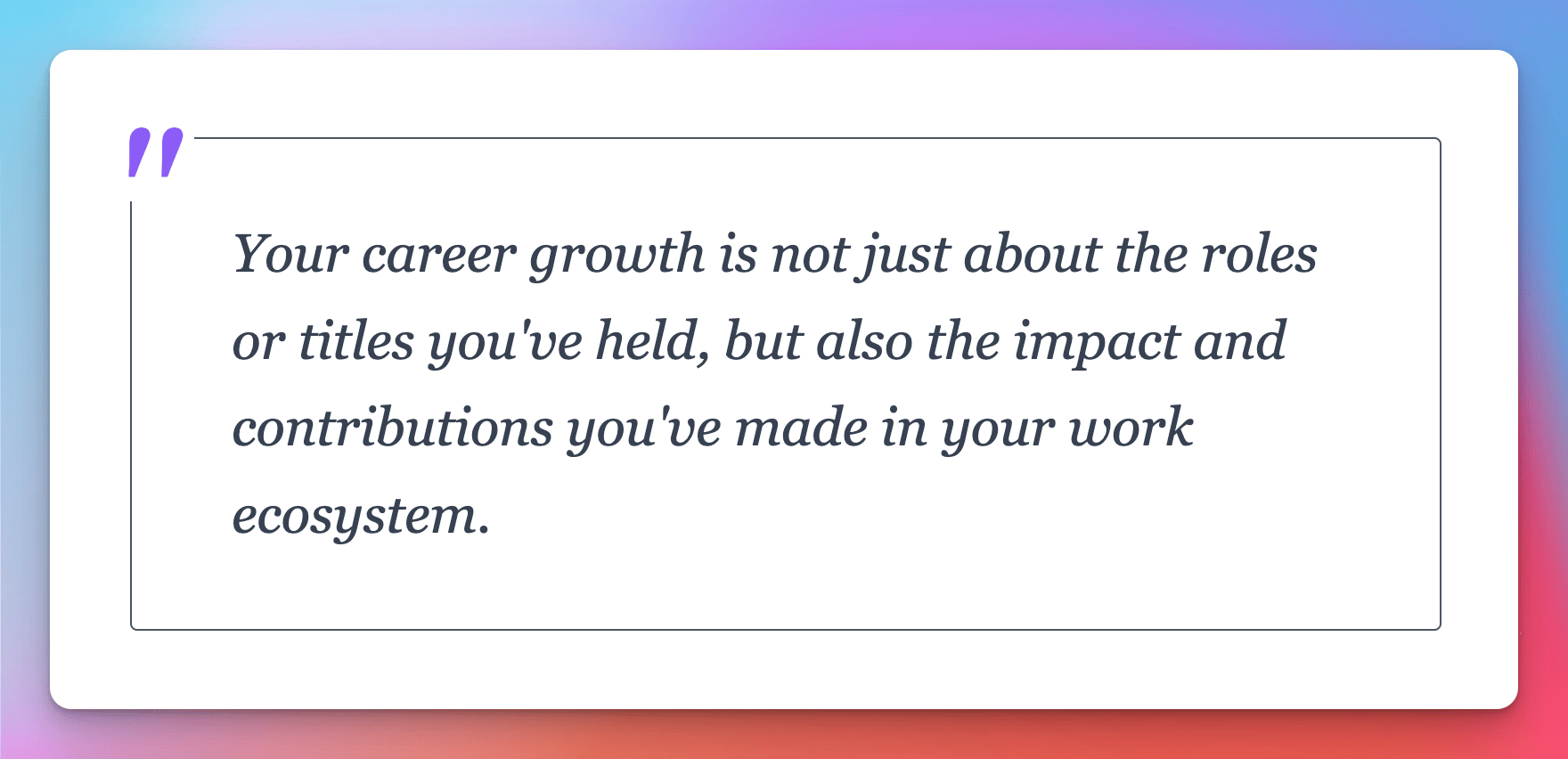 Career Growth