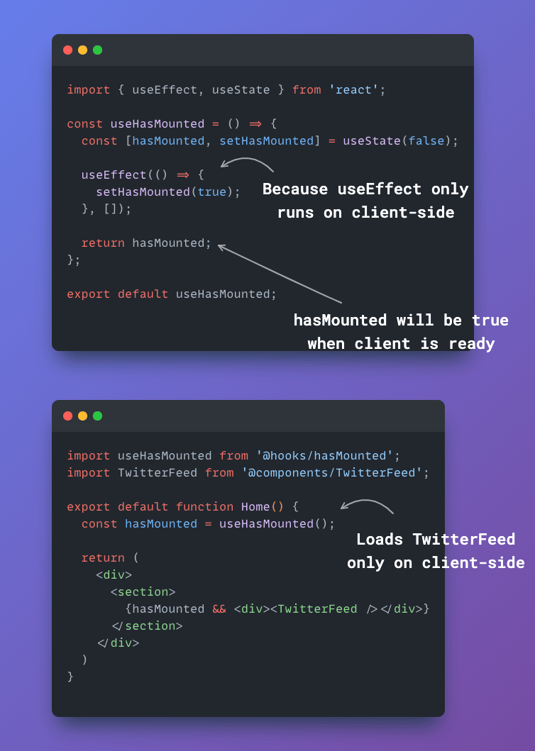 Load components only on client-side not on Server in Next.js