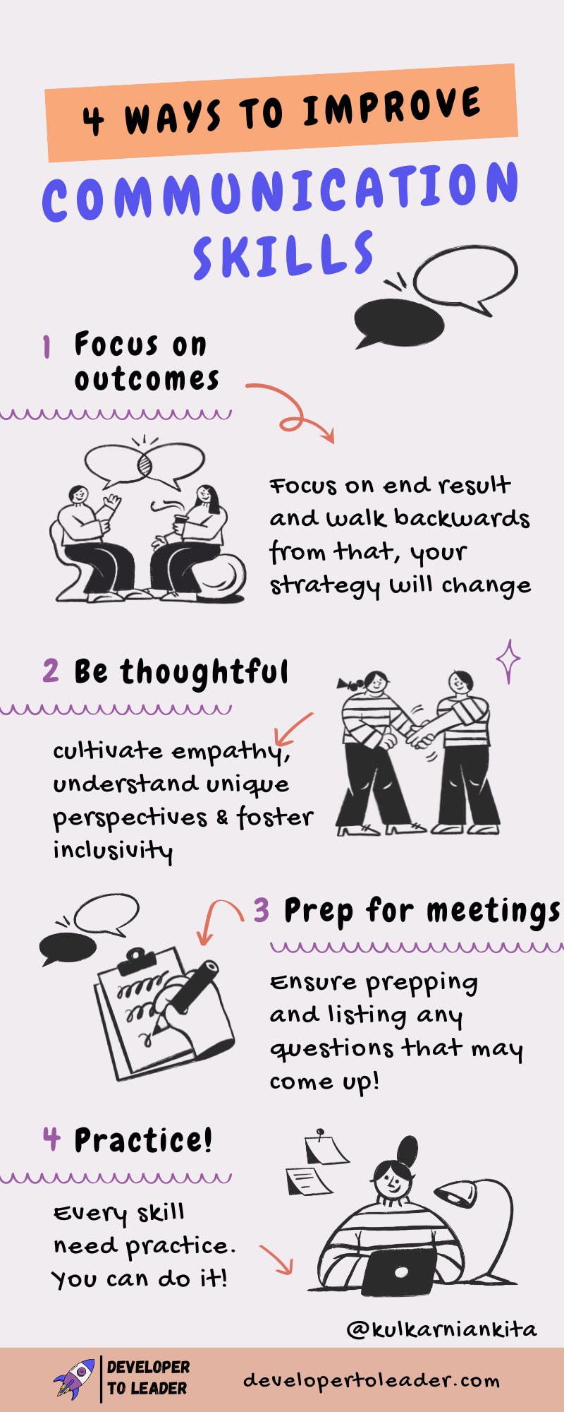 Infographic on improving communication skills
