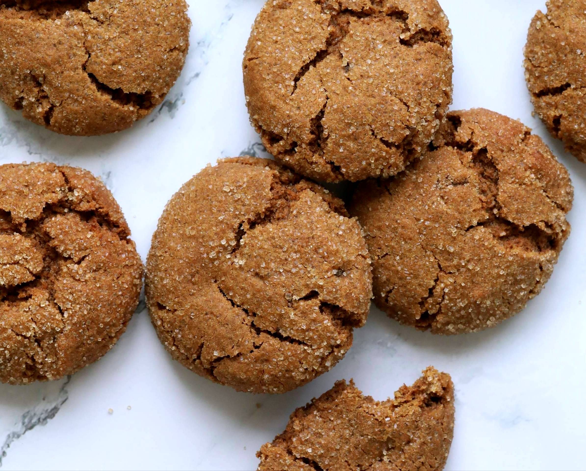 soft and chewy ginger cookies