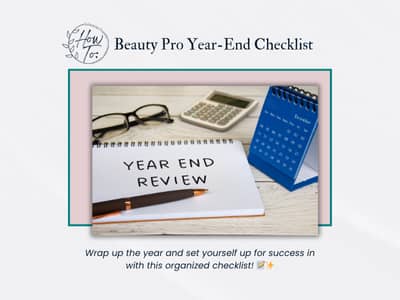 Year end review for beauty professionals