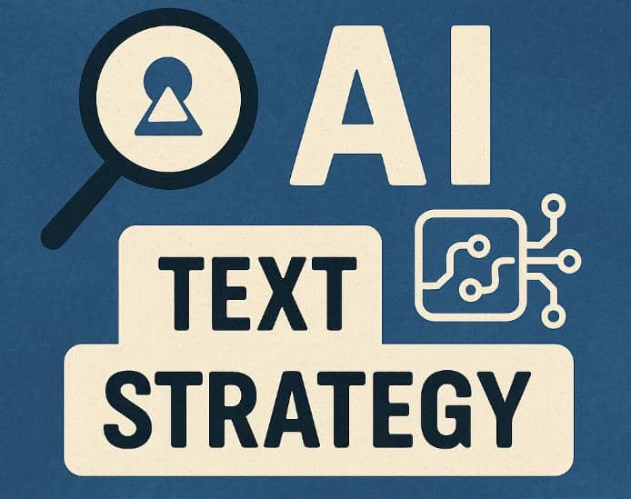 Strategic Text Strategy for AI Discovery