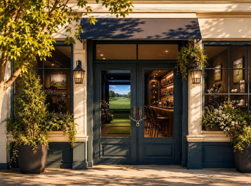 A Closed Golf Shop
