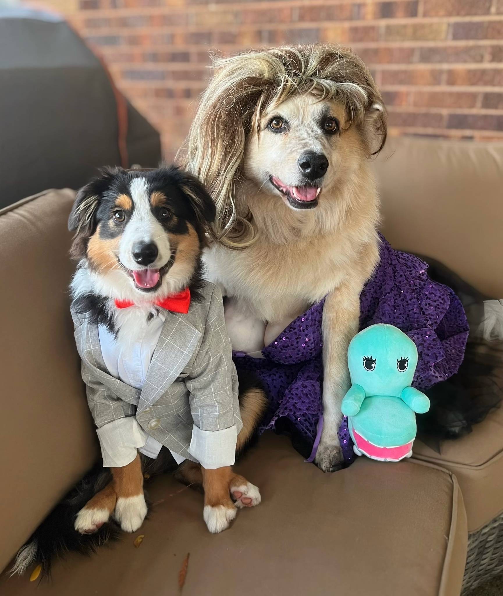 Gibson and Gabbi as PeeWee Herman and Miss Yvonne