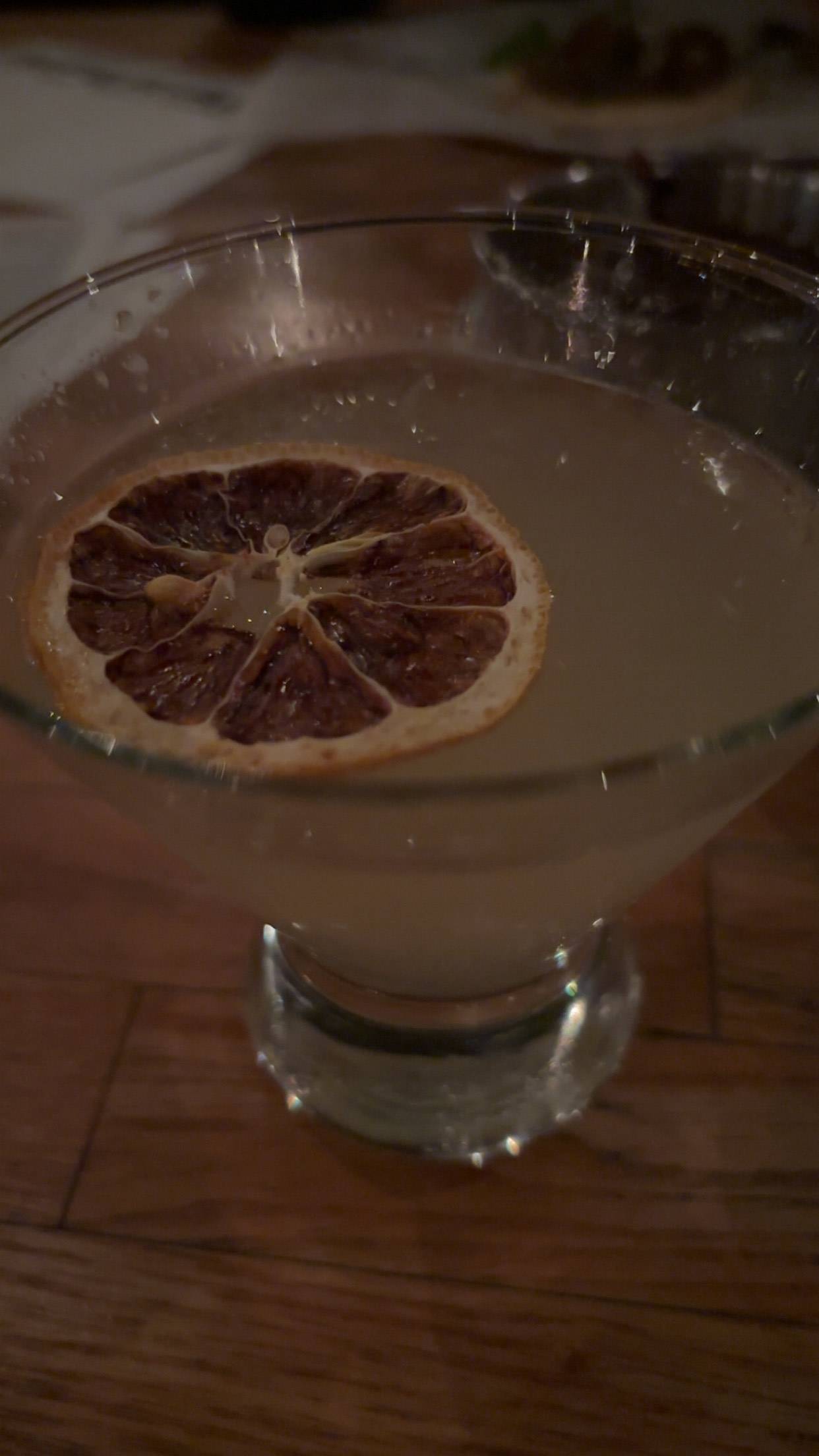 Image of a drink that was super delicious while on a date that was super boring