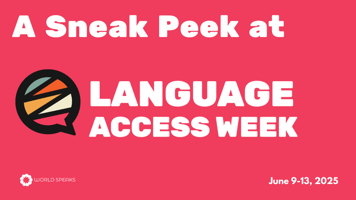 A Sneak Peek at Language Access Week