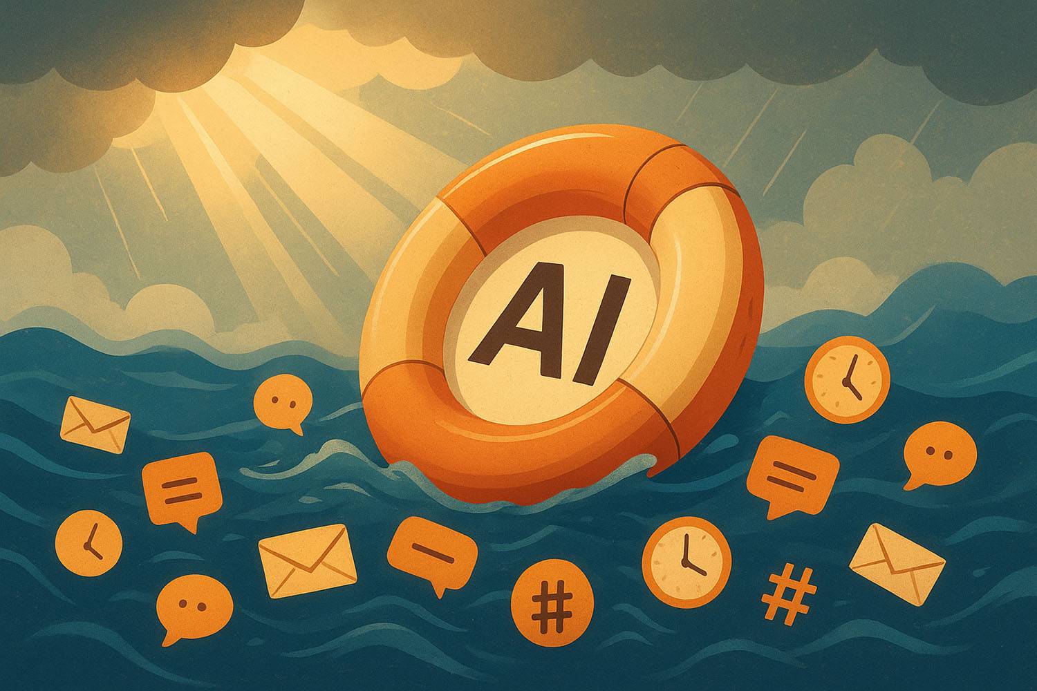 An AI life preserver afloat in a sea of email and messages
