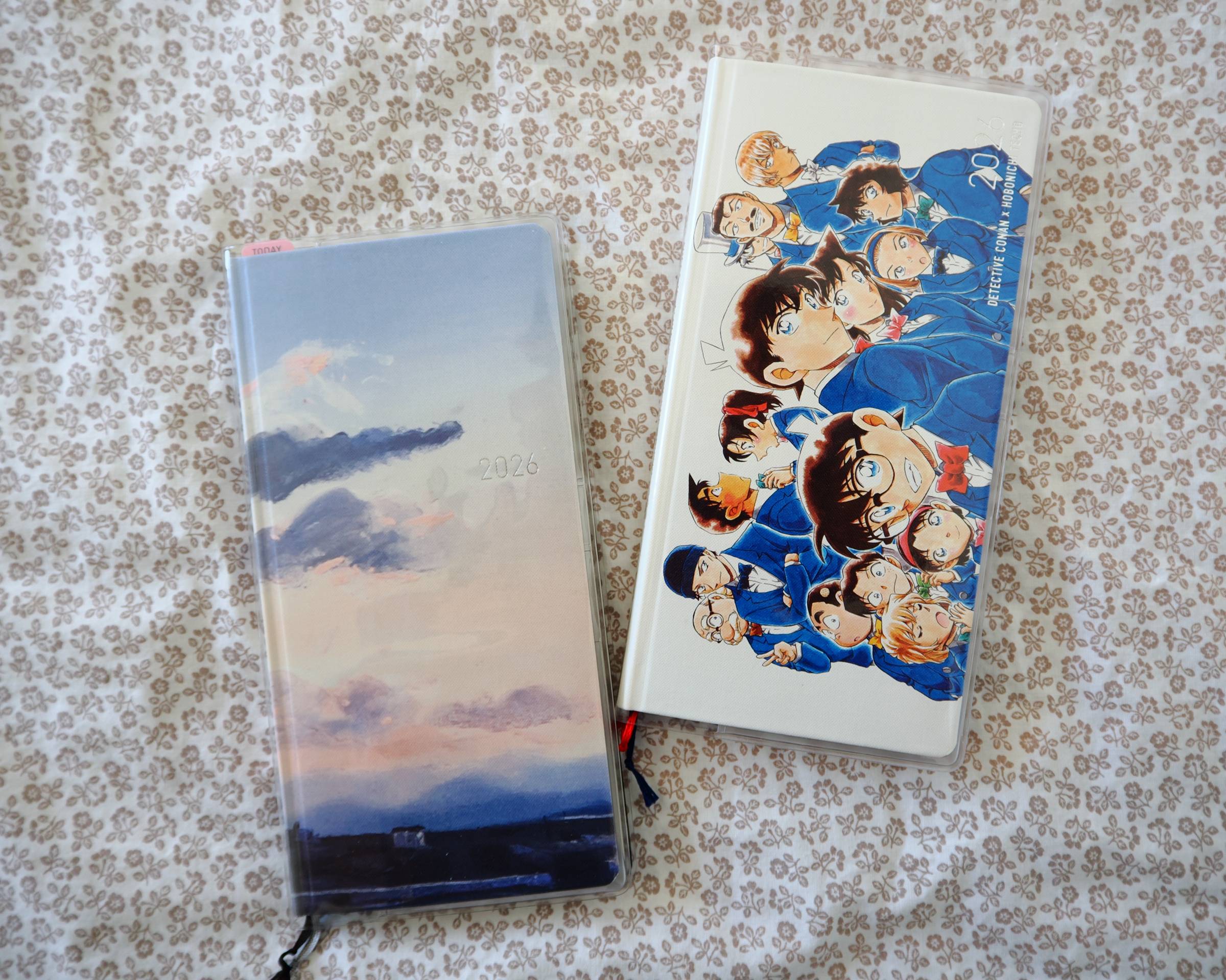 a photo of two hobonichi weeks side by side