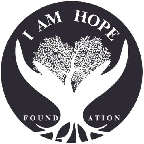 Logo: I Am Hope Foundation. Learn more at hiking4hope.org.