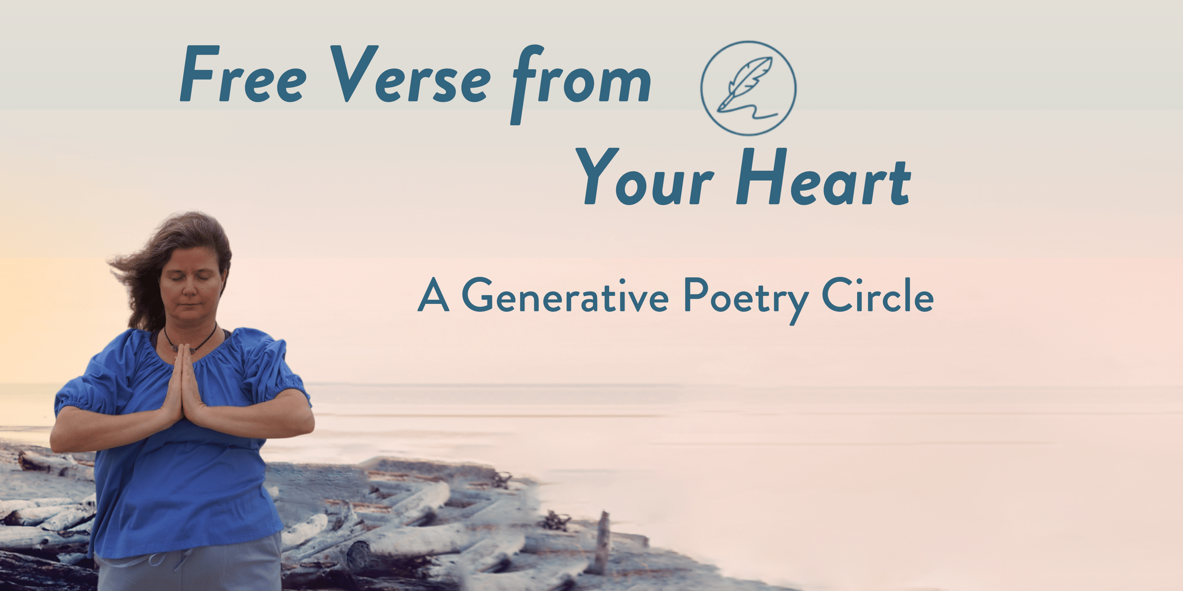 Book Navigating Change from the Inside Out: Remain Energized, Anchored, and Clear During LIfe's Daily Challenges and Changes. By Stephanie Ross. A peaceful woman is going Yuan Qigong on a sandy beach. She looks mindful and tranquil in stormy weather.