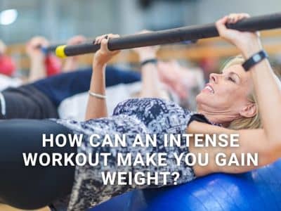 A woman doing strength training