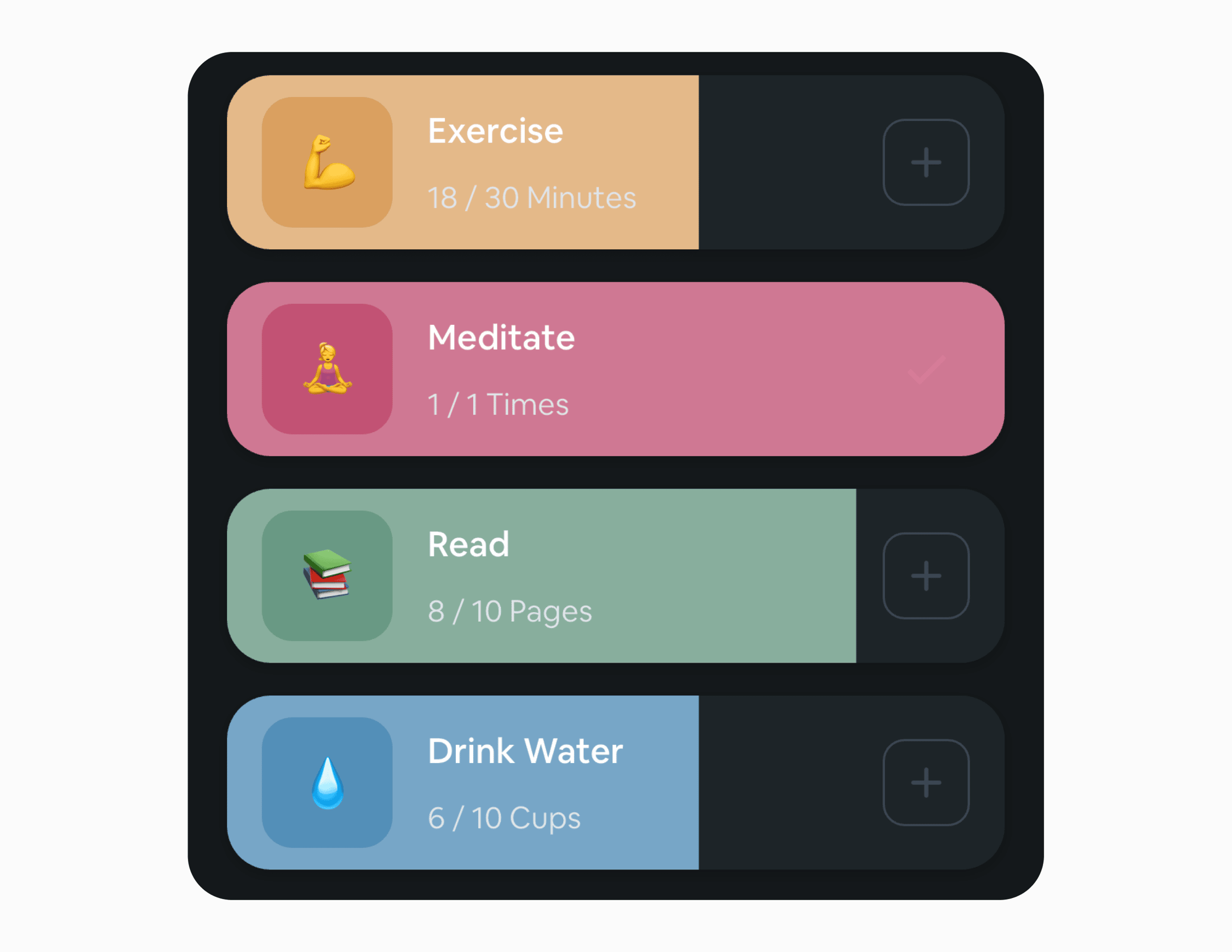 Habit Rewards Dark Mode