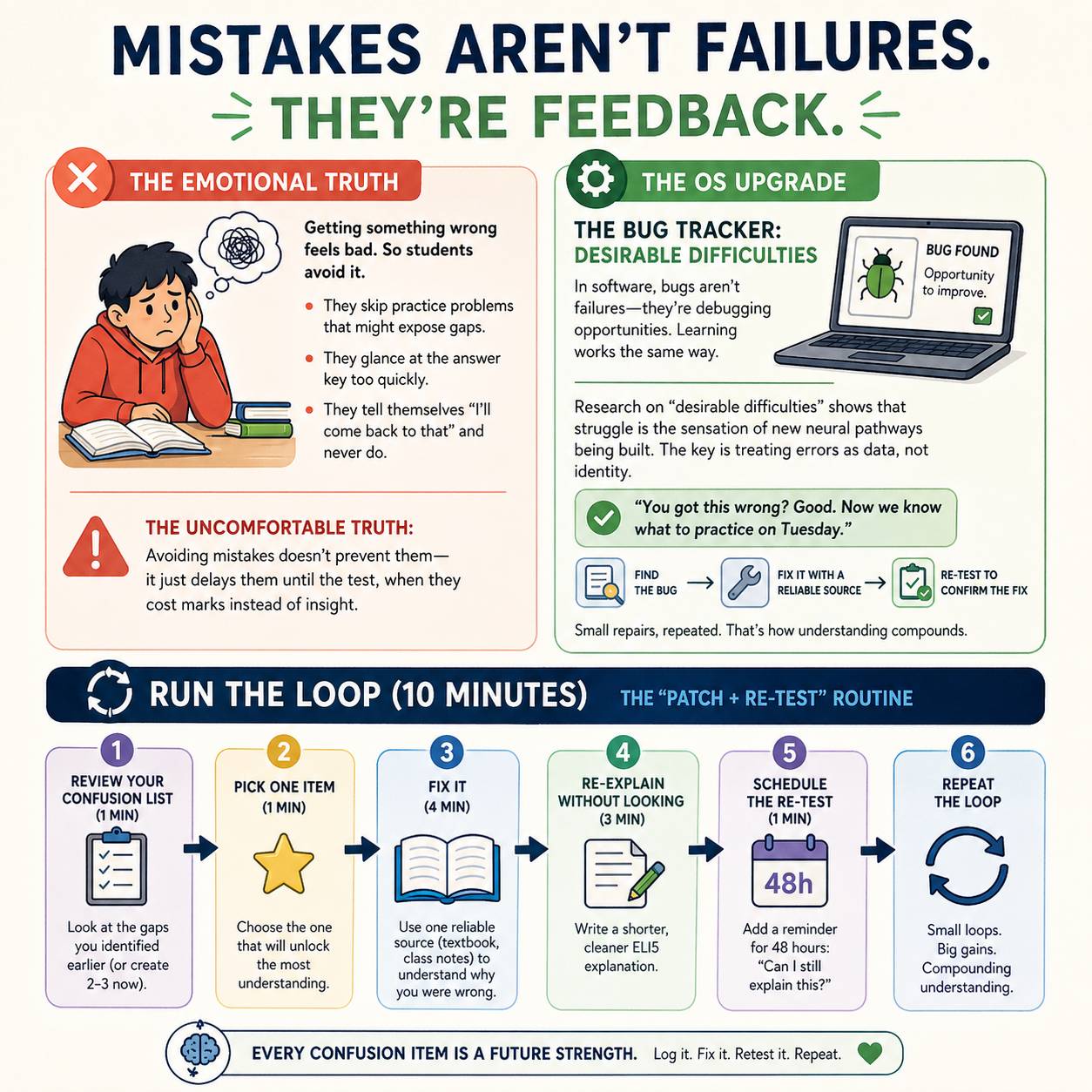 Desirable Difficulties - the bug tracker that turns errors into learning opportunities