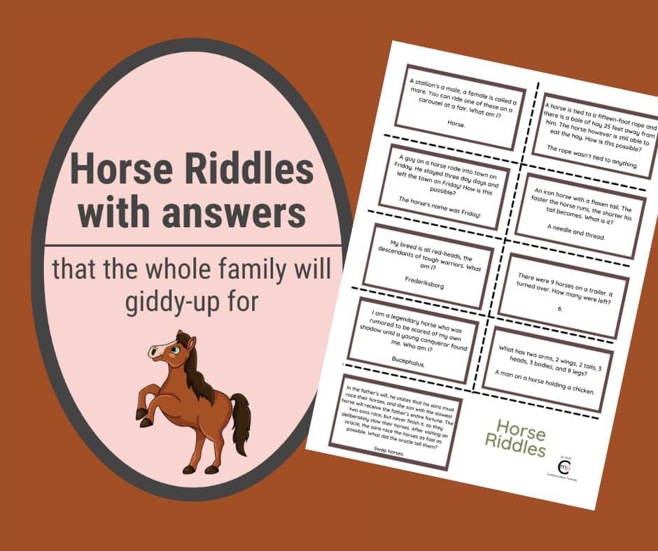 Send me the printable Horse Riddles